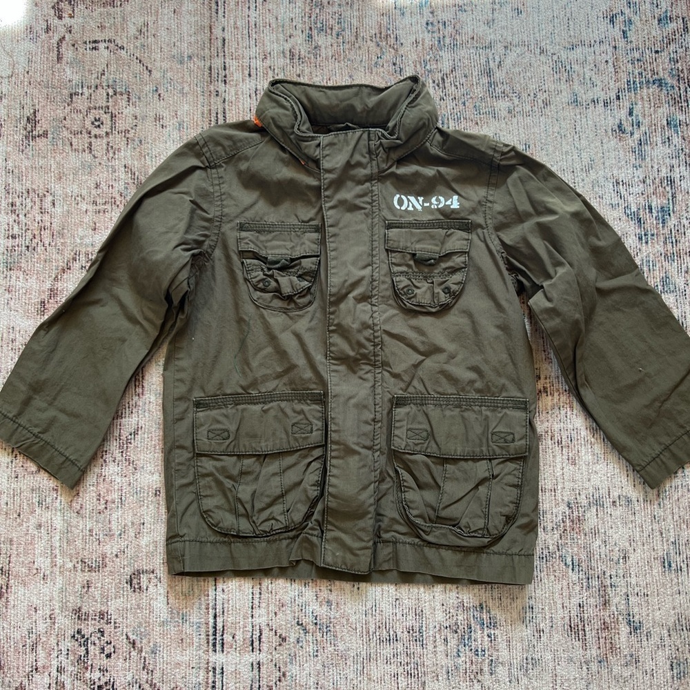Old Navy Kids Dark Green Utility Jacket